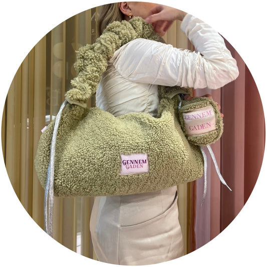 Sild Taske Beige Plys